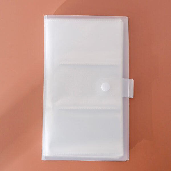Business Card Booklet Card Holder Postcard Storage Book Frosted Transparent Bank Card Case - Image 6
