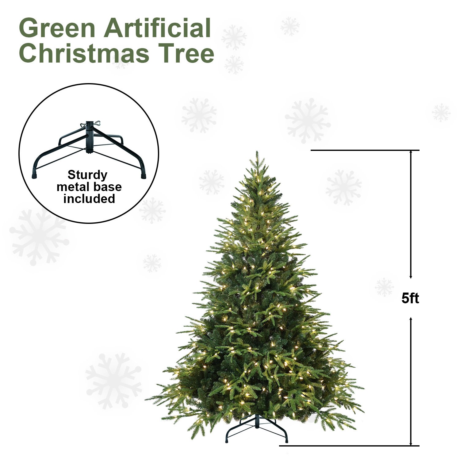 9cb91695-bf6b-4e0b-9f36-6d0d5ca58d80.jpg PVC Christmas Tree, Christmas Decorations, Green, With Lights - Image 10