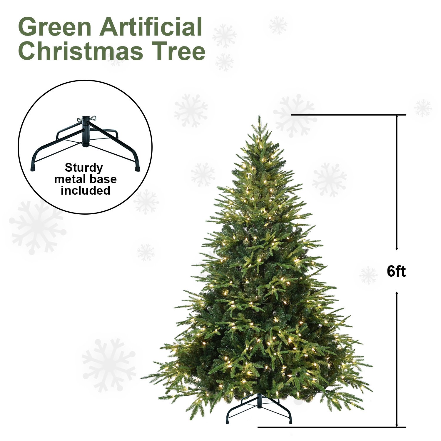9f82b5ae-5450-4a37-95f8-a81f67d0129c.jpg PVC Christmas Tree, Christmas Decorations, Green, With Lights - Image 5